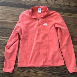 Coral North Face TKA 100 Pullover